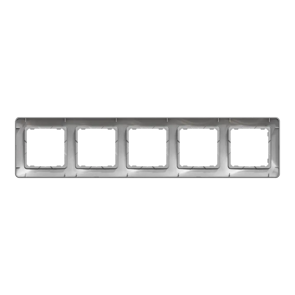 Рамка для розеток и выключателей Systeme Electric Sedna Design 5 постов, цвет алюминий STLM-2186117 - Вид №2