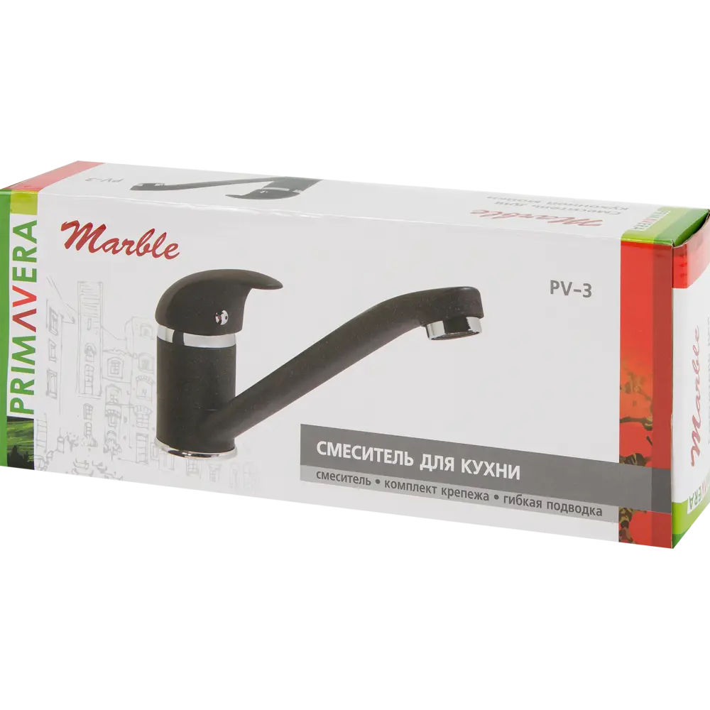 Кухонный смеситель Santreyd Primavera Marble с мраморным акцентом 82126208 PV-3 STLM-0019799 - Вид №4