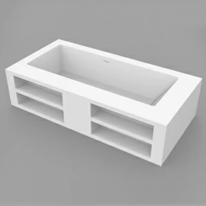 Dimasi Ванна прямоугольная отдельностоящая 2000x1000 Ivory Library B белая