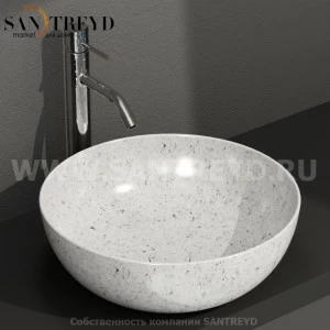 B6T45GG Накладная раковина на столешницу  круглая Ceramica Globo T-EDGE