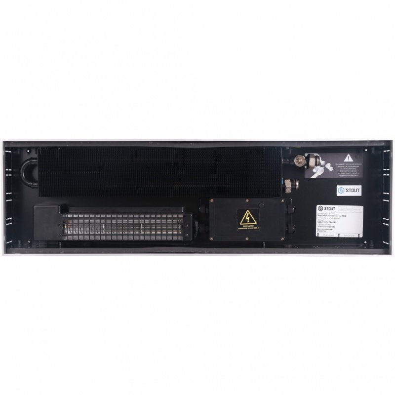 Конвектор внутрипольный STOUT SCQ 110.240.2250 (Решётка роликовая, анодированный алюминий) SCQ11001124225 - Вид №2