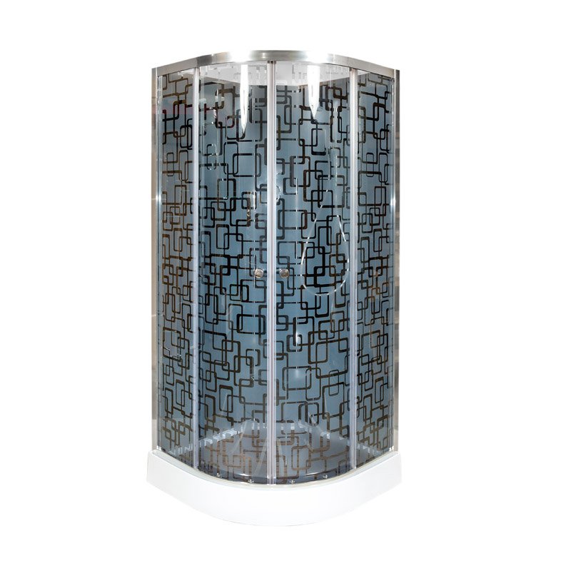 ЕМ1510 стандартная Душевая кабина DETO Серия EM BМ1510 N с гидромассажем BLACK - Вид №3