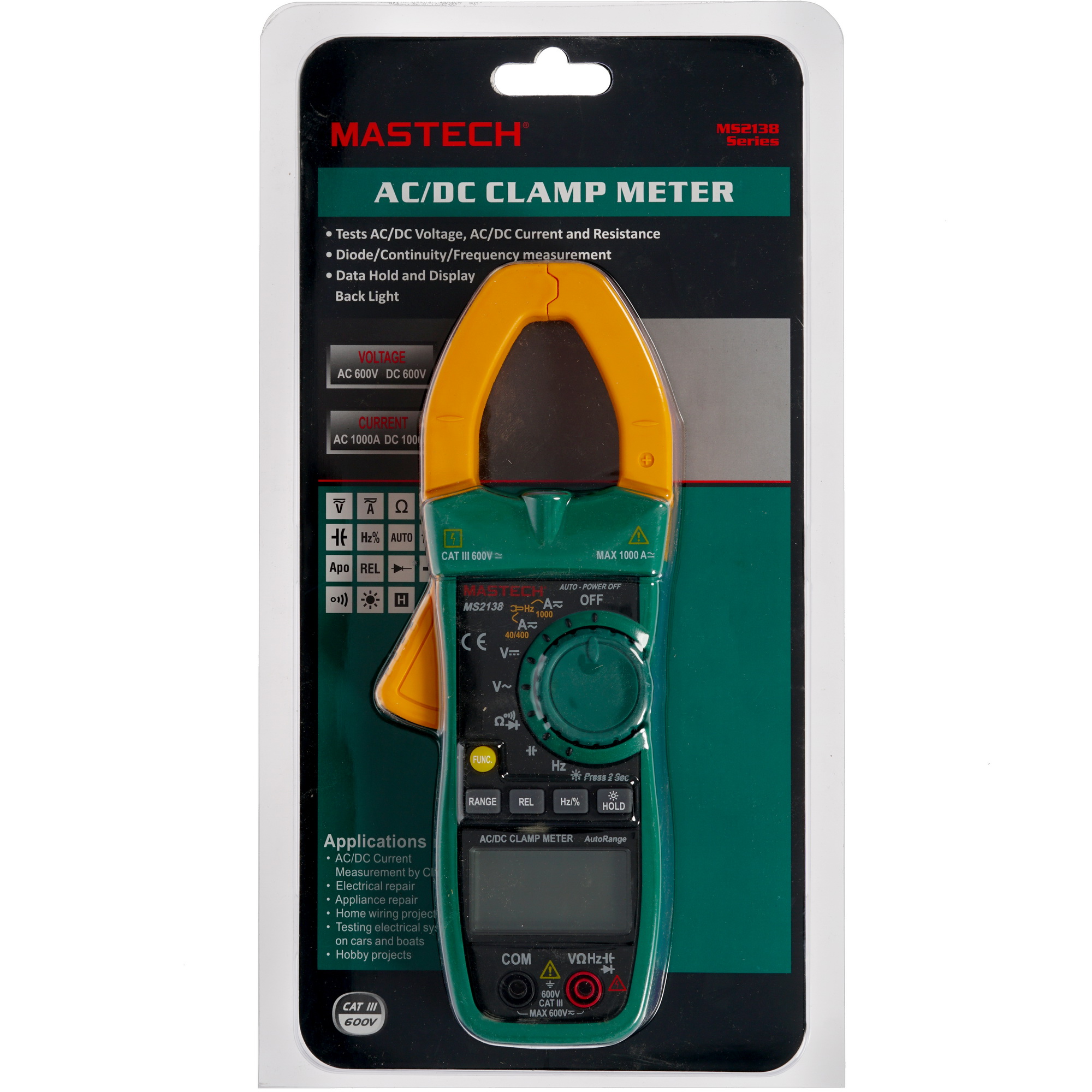 Клещи токоизмерительные Mastech MS2138 1128047 STDN-0041264 - Вид №5