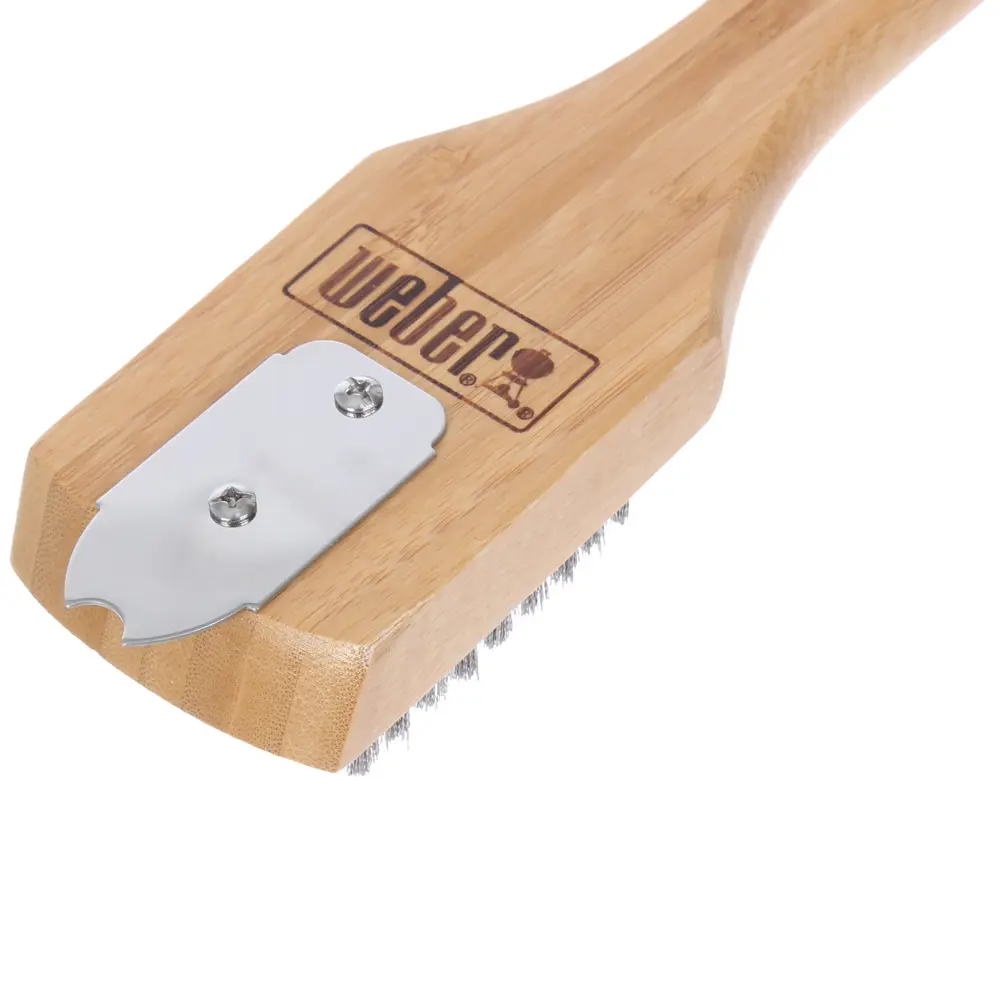 Щётка для чистки гриля Weber 30 см с бамбуковой ручкой 81898576 STLM-2137898  - Вид №1