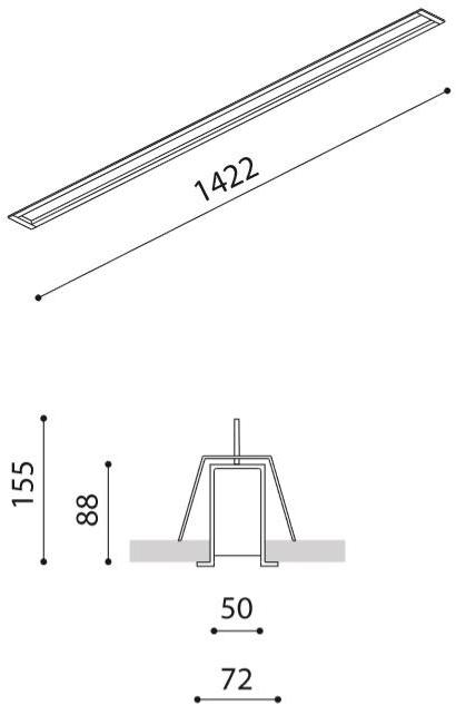 Arkoslight Линейный световой профиль для светодиодных модулей Fifty custom sun-id-1370010 - Вид №6