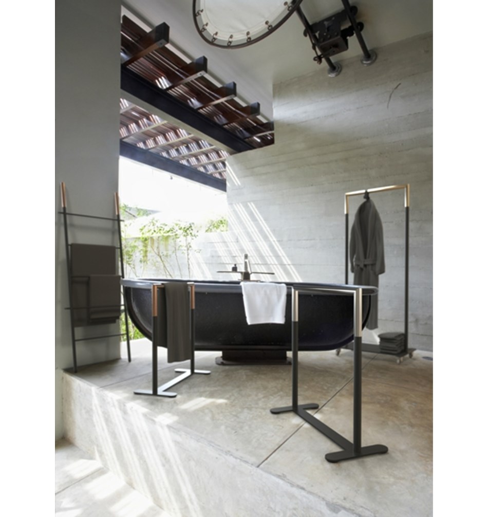 FROST Подставка для полотенец / стола 6006 » черный / полированный Сталь / нержавеющая сталь Черный / полированный U6006-B  - Вид №2