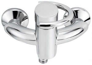 6602SC Смеситель Twist для душа, цвет матовый хром-хром