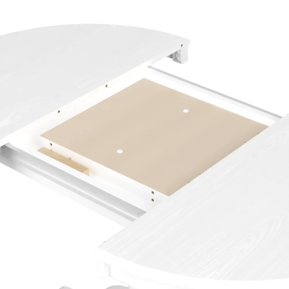 Стол кухонный Delinia Версаль раскладной 90-130x90 см круг МДФ цвет белый STLM-2044280 - Вид №8