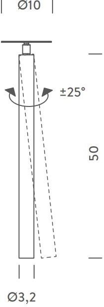 NEMO Регулируемый металлический потолочный светильник Canna nuda sun-id-1428214 - Вид №3