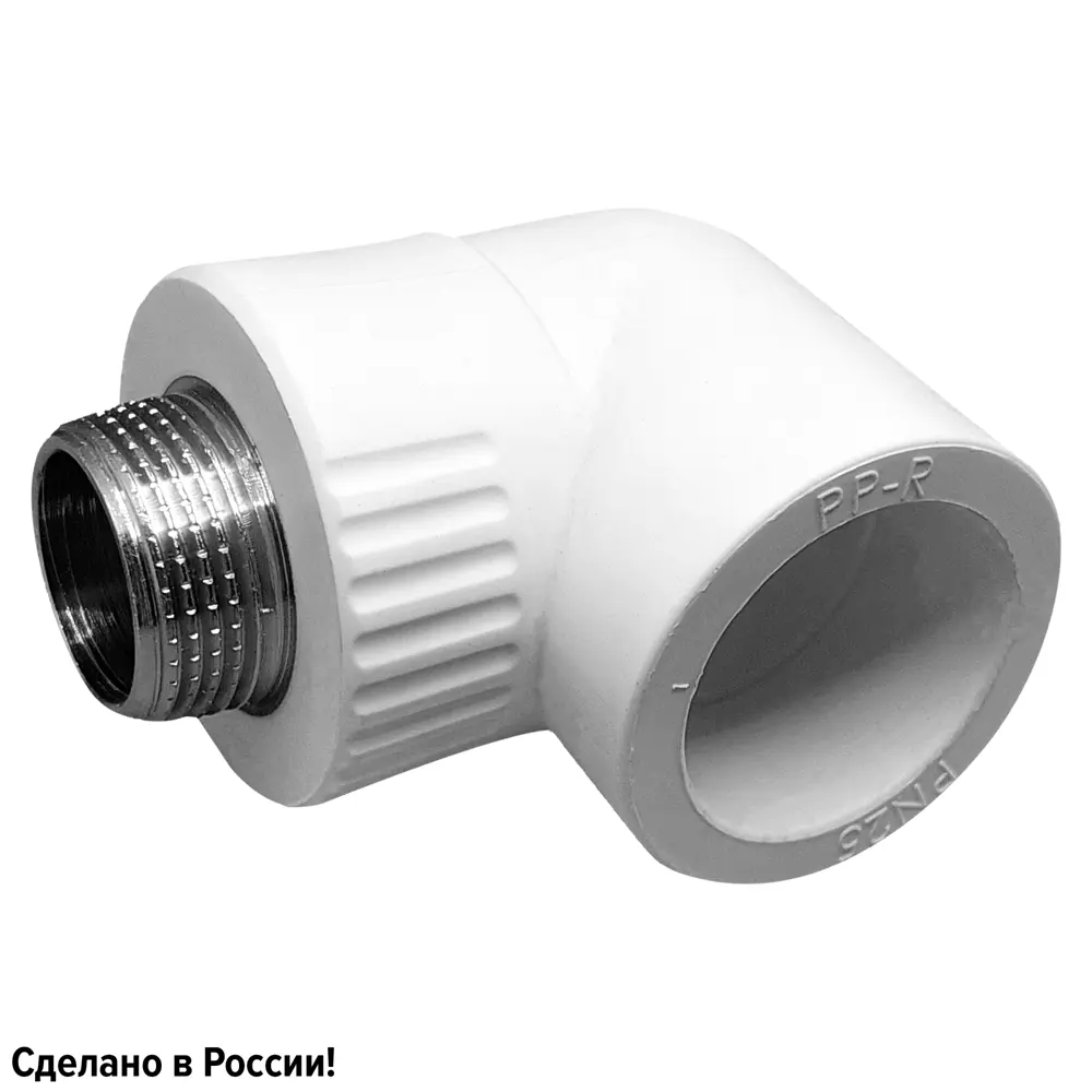 Угол комбинированный 90° Ростерм 1/2"x20 мм НР полипропилен STLM-2094784