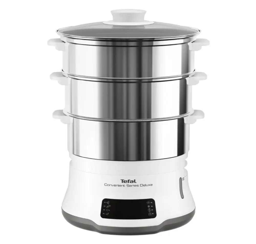91332966 Пароварка 9 л Tefal VC502D10 цвет серебристый,белый STLM-0873653