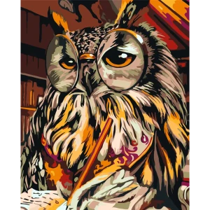 Картина по номерам Мисс Мудрость 40х50 см