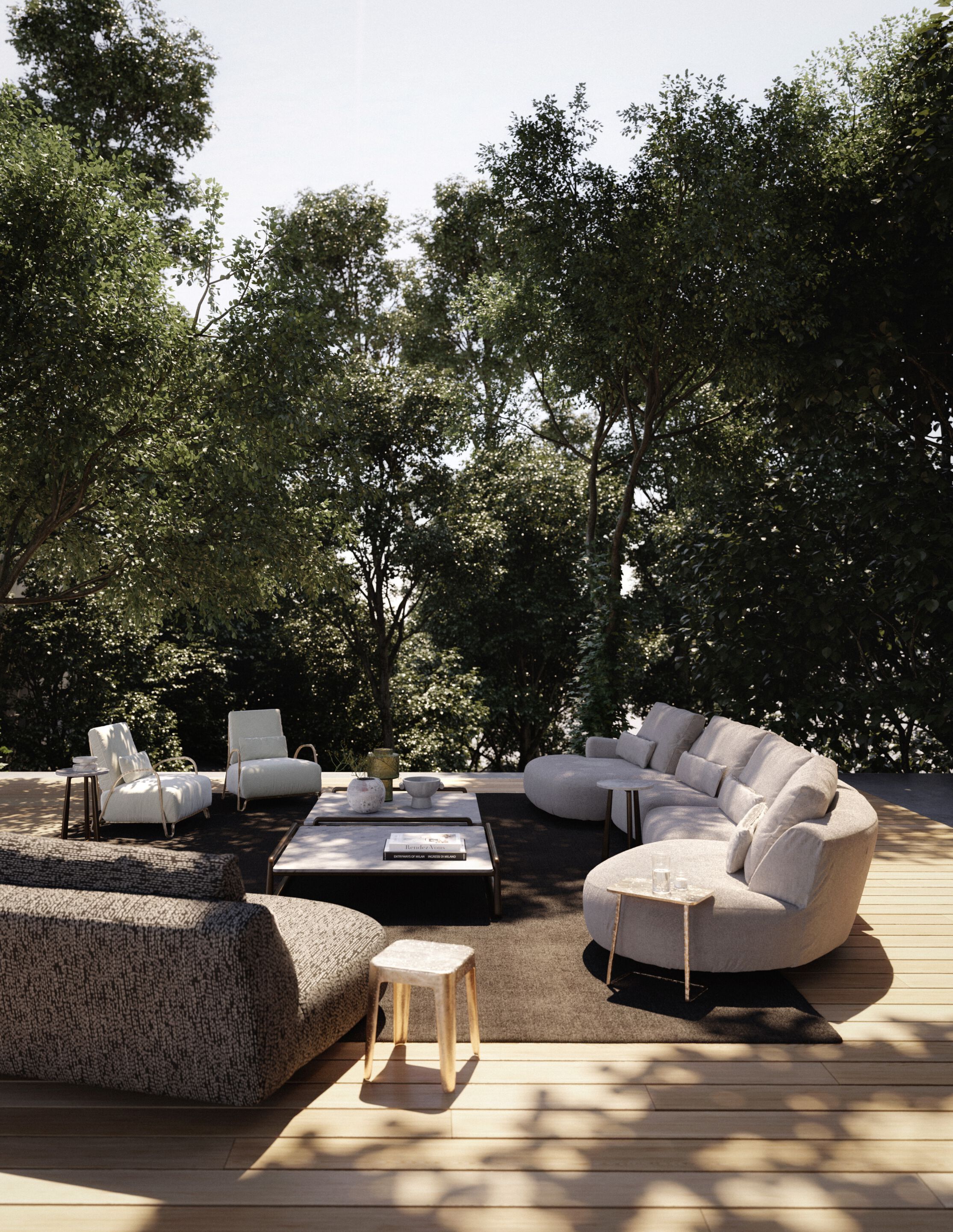 Ткань сад кровать Exteta Moonlight ARCH-00117879 - Вид №18