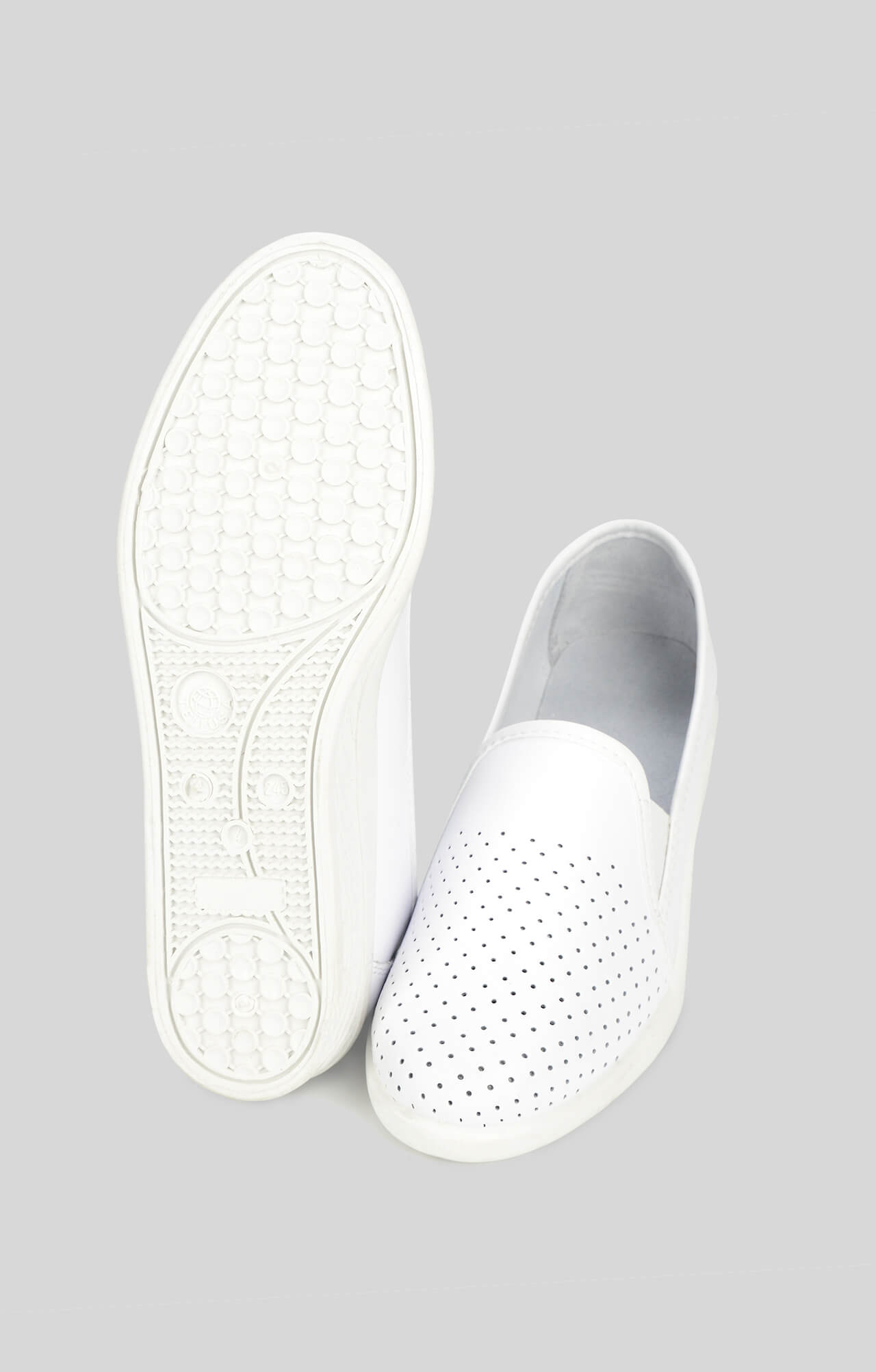 68162 Туфли женские с закрытым задником белые  Сабо и сланцы размер 35 Спецодежда  - Вид №1