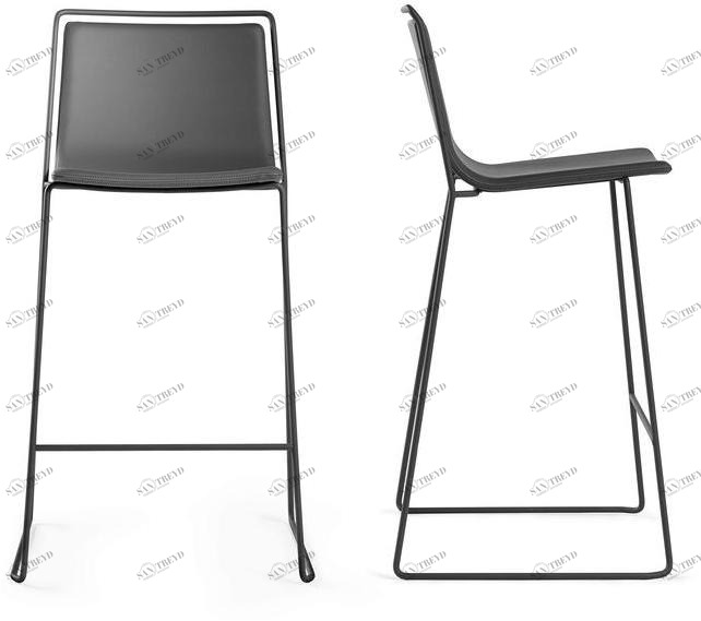 ONDARRETA Стул из высокой стали с сиденьем, обтянутым тканью Alo sun-id-1479200