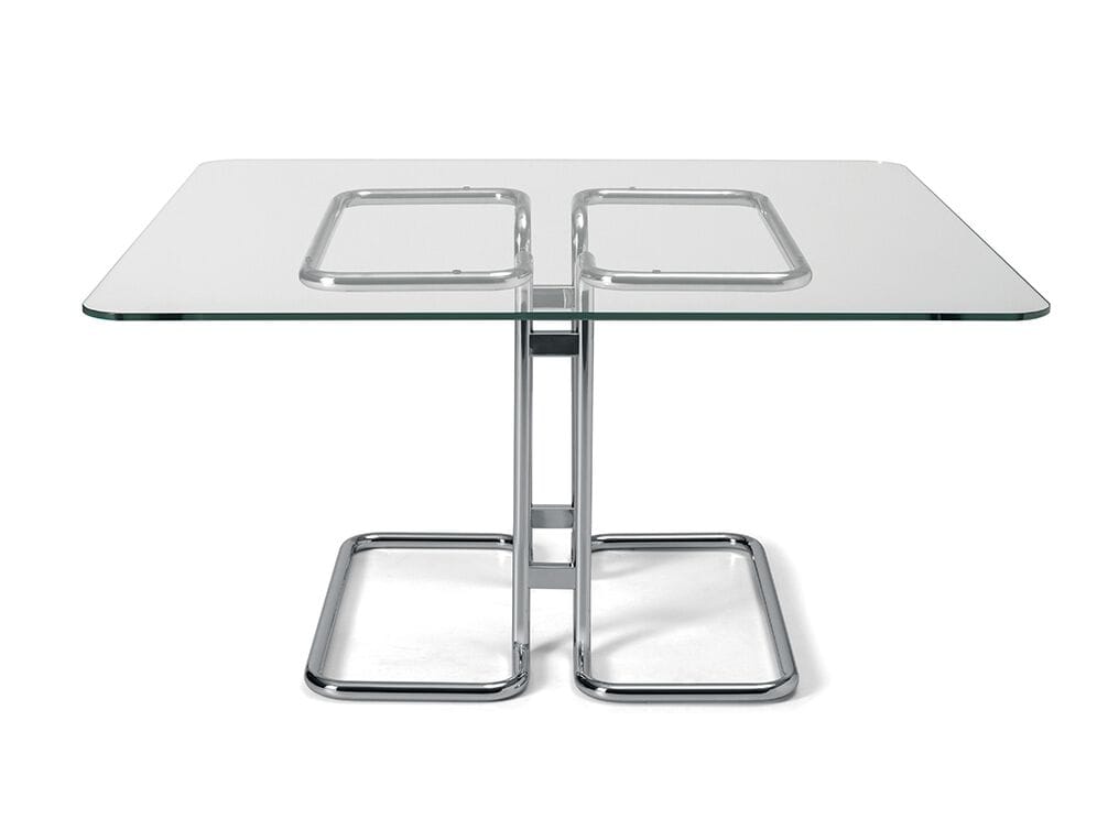 Квадратный стол из стали и стекла i 4 Mariani Tukroma ARCH-00056560