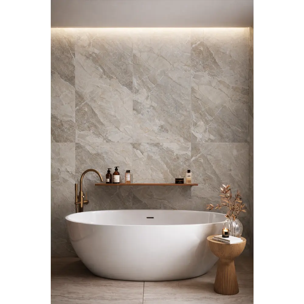 Глазурованный керамогранит Arascato Natural New 60x120 см 1.44 м² матовый цвет белый Santreyd Eternal 2026 STLM-2159145 - Вид №3