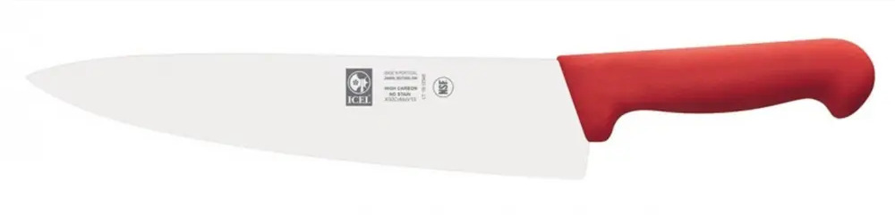 91308415 Нож поварской ICEL 300/450 мм. Шеф узкое лезвие красный STLM-0865750
