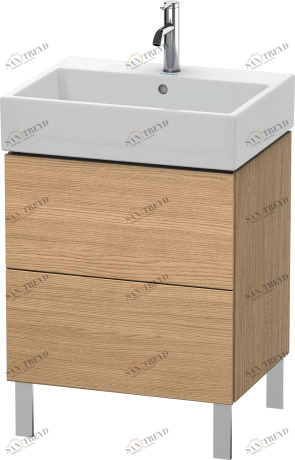 LC677505252 L-Cube Тумбочка напольная Европейский дуб, декор Duravit