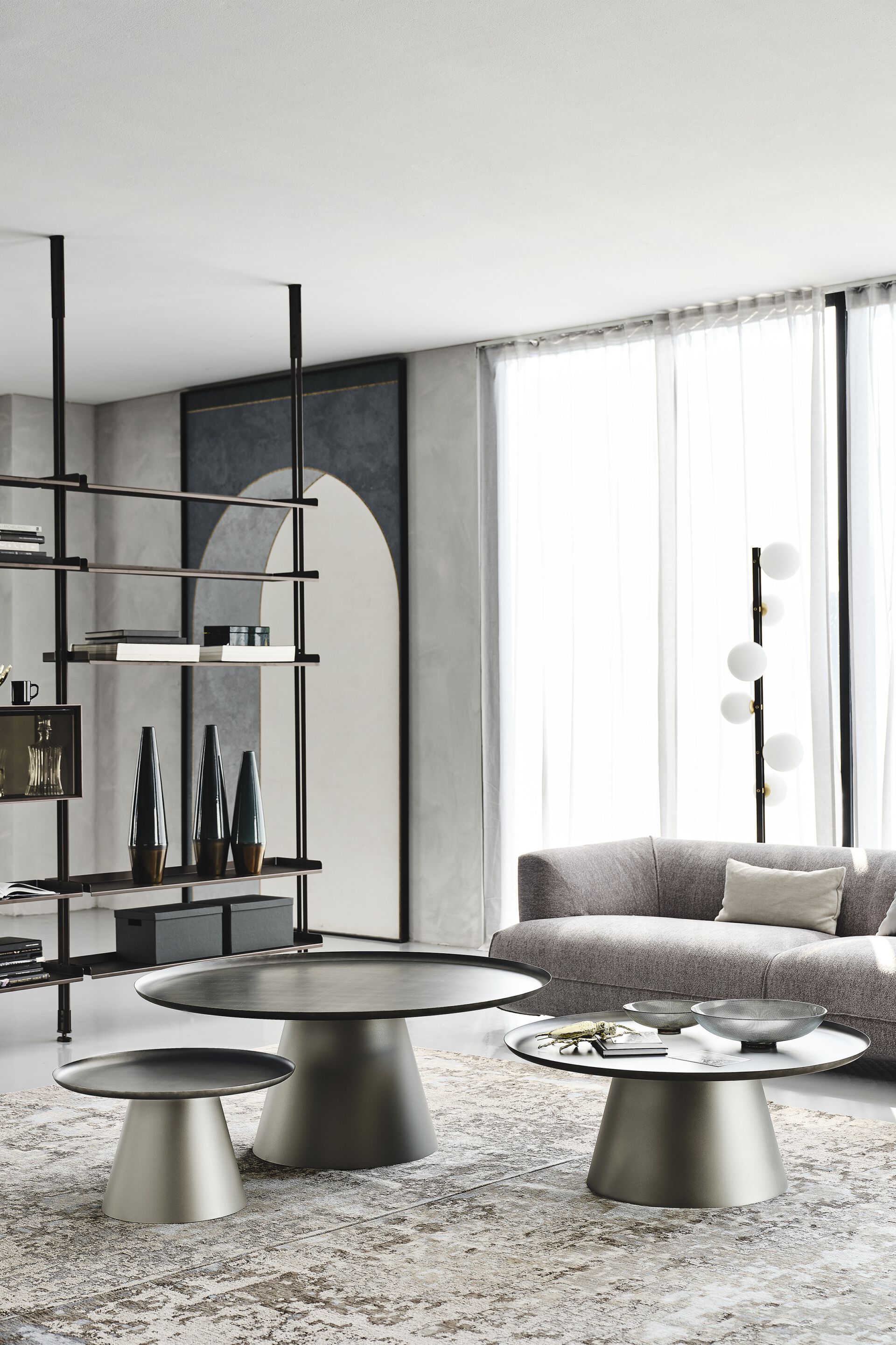 Круглый металлический журнальный столик Cattelan italia AMERIGO ARCH-00097887 - Вид №4