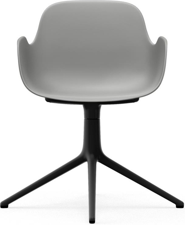 606111 Кресло Swivel 4L Black Alu Grey Normann Copenhagen Form - Вид №1