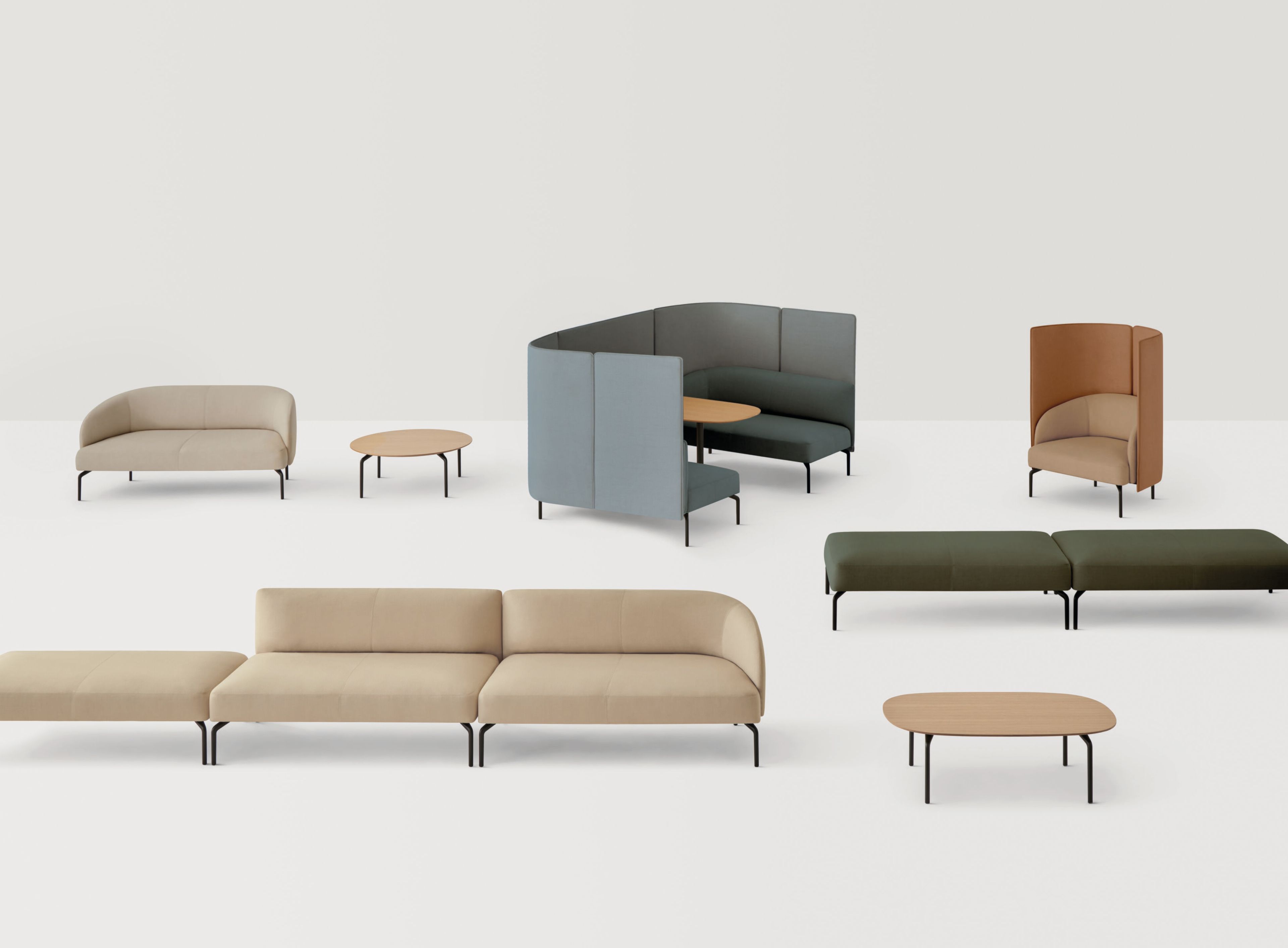 Офис остров модульная ткань INCLASS ARCH-00074816 - Вид №7