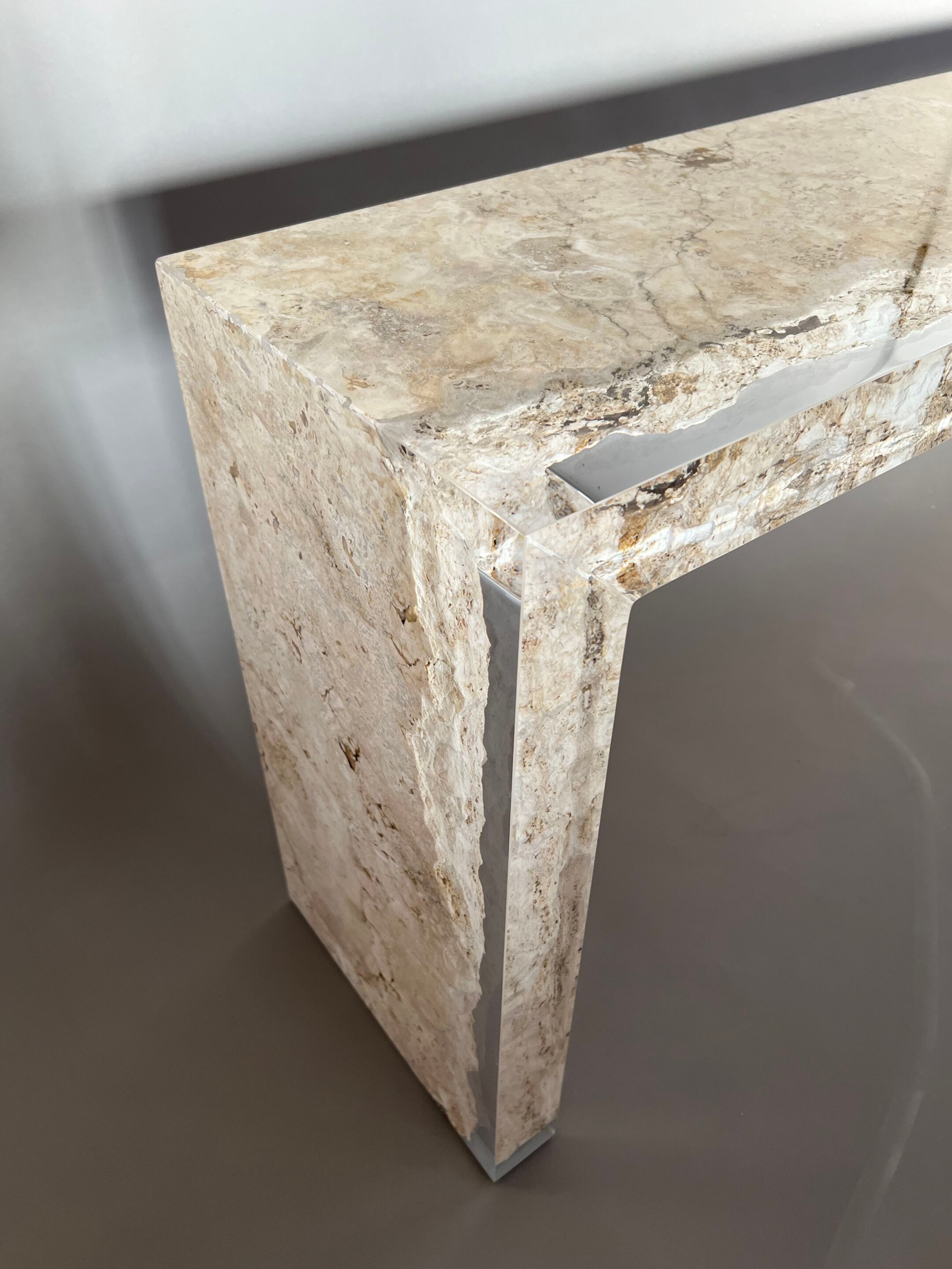 Прямоугольная консоль из травертина от Rapolano alcarol Bedrock ARCH-00045116 - Вид №9