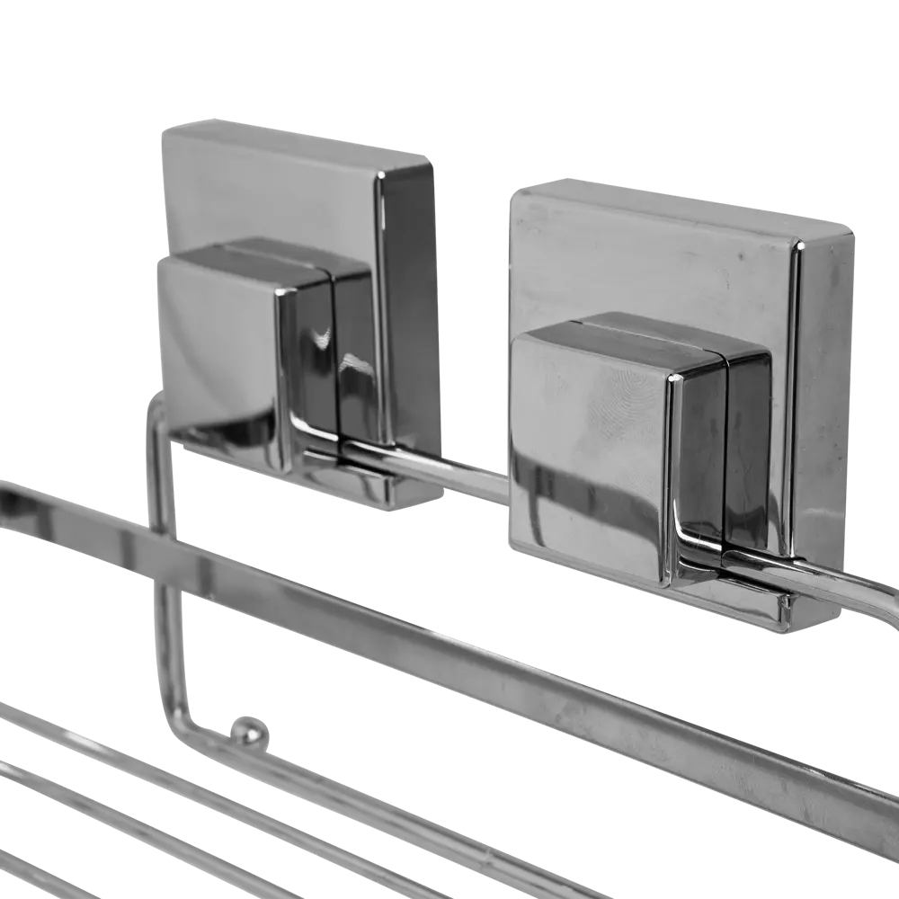 Полка для ванной комнаты Sensea «Smart Lock» на присоске металл SIMPLY LOCK XP STLM-2151231 - Вид №2