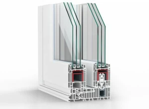 REHAU Подъемно-раздвижное терморазрывное окно с тройным остеклением