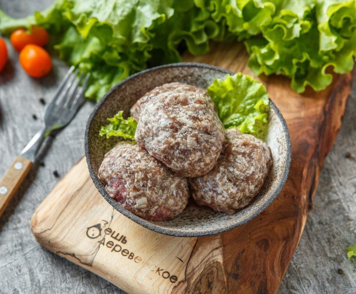 6701 Ёжики из говядины (замороженные) Вкусляндия 