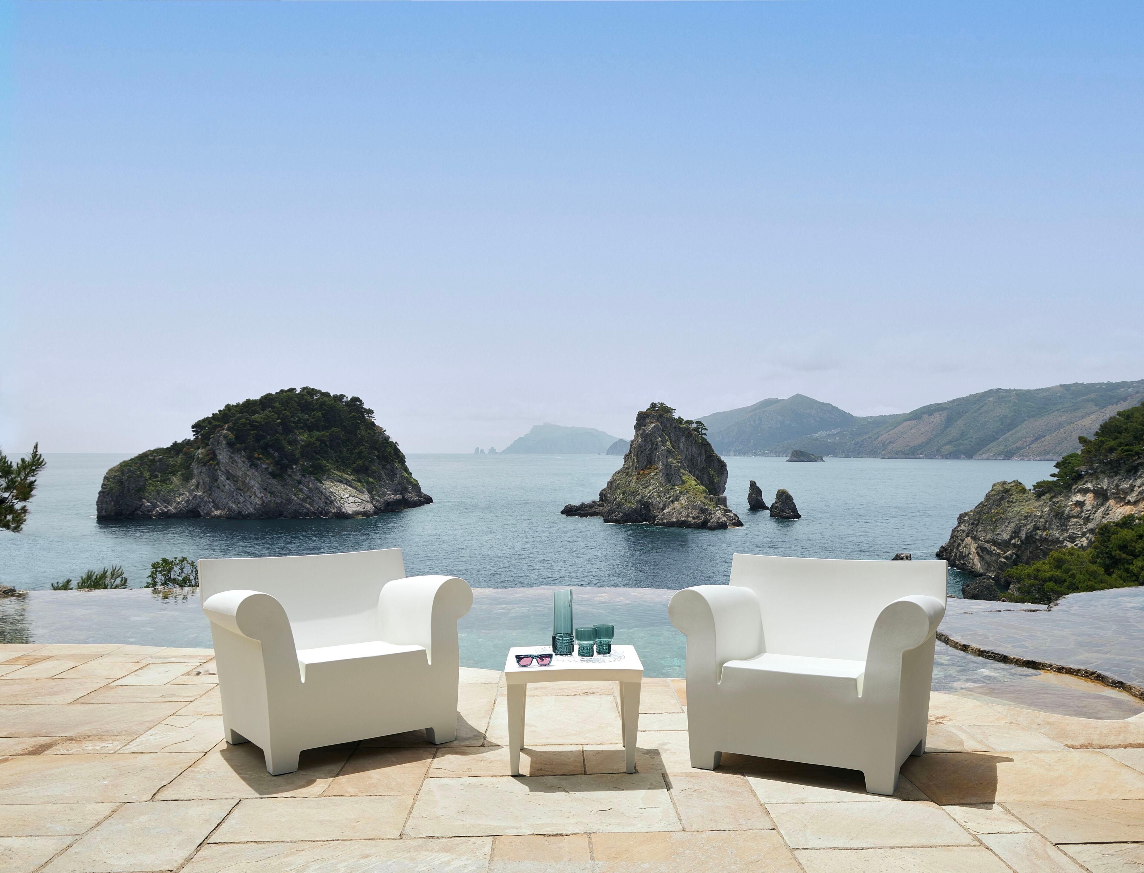 Полиэтиленовое садовое кресло с подлокотниками Kartell Bubble ARCH-00137531 - Вид №15