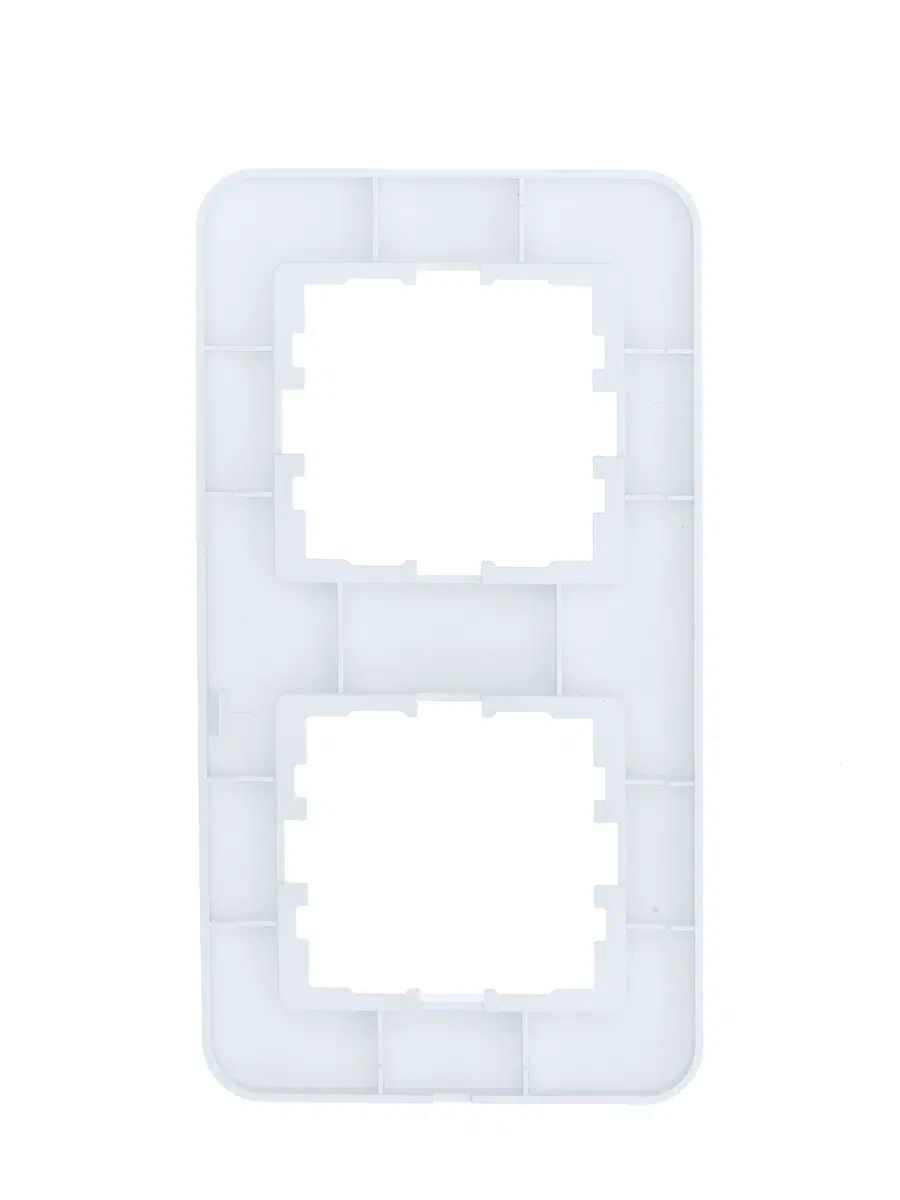 ASTI Рамка 2-ая вертикальная б/вст белая LEZARD 7081-0200-152 - Вид №2