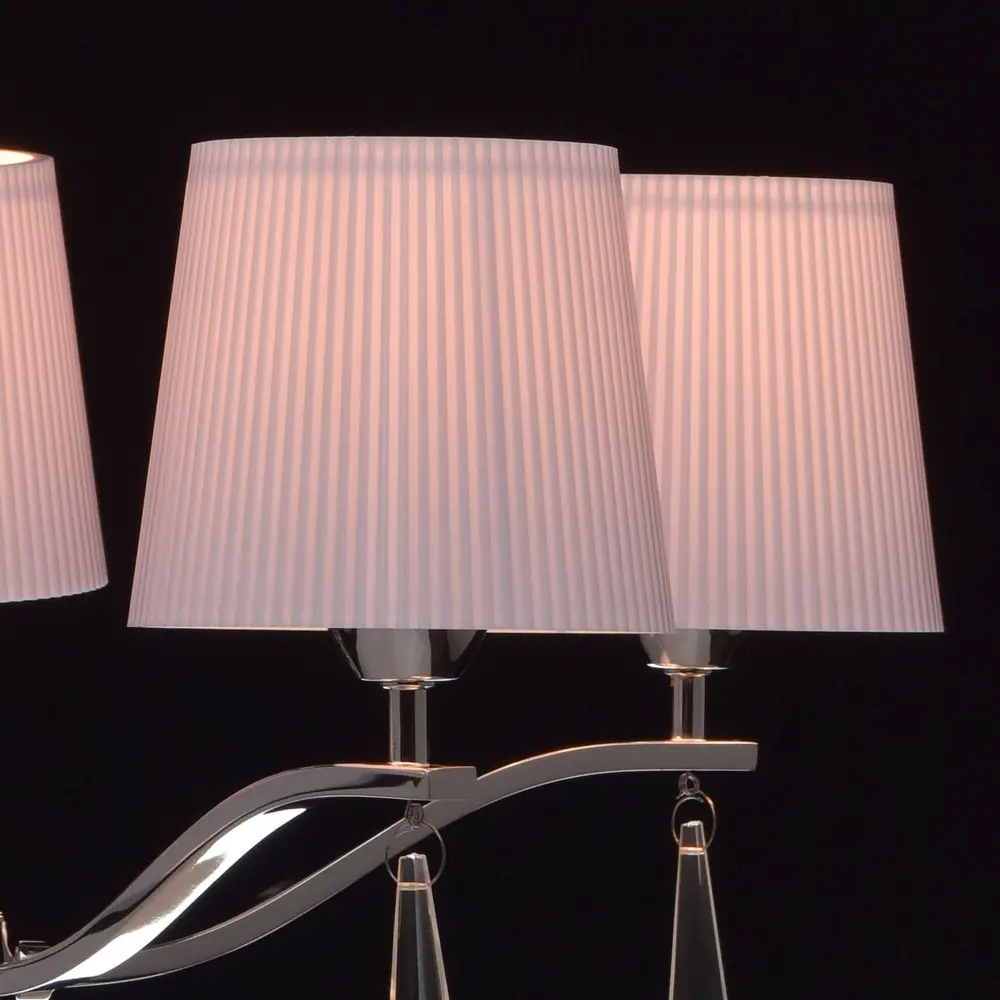 Люстра подвесная "Прато" 5 ламп 10 м2 цвет хром/сиреневый MW-Light STLM-2086309 - Вид №4