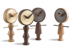 095258 Настольные часы Nene графит-дуб Nomon Nene&Nena