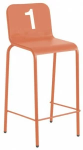 iSimar Стул из высокой стали со спинкой Number 8121 - 8122