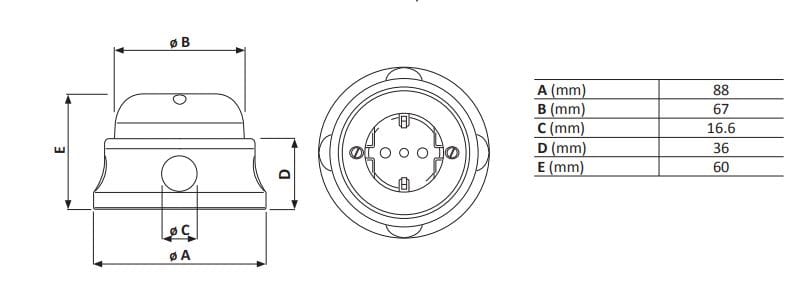 Гнездо UNEL GI Gambarelli ARCH-00034914 - Вид №2