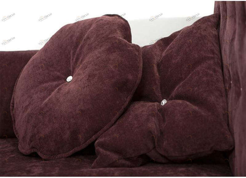 Подушки Комплект ABC-KING: 2 квадратные темно-сиреневые 4631147960870