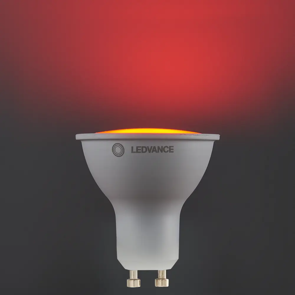 Лампа умная светодиодная Wi-Fi Ledvance Smart Plus GU10 220-240 В 5 Вт спот прозрачная 350 лм, изменение цвета RGB STLM-2180850 - Вид №4