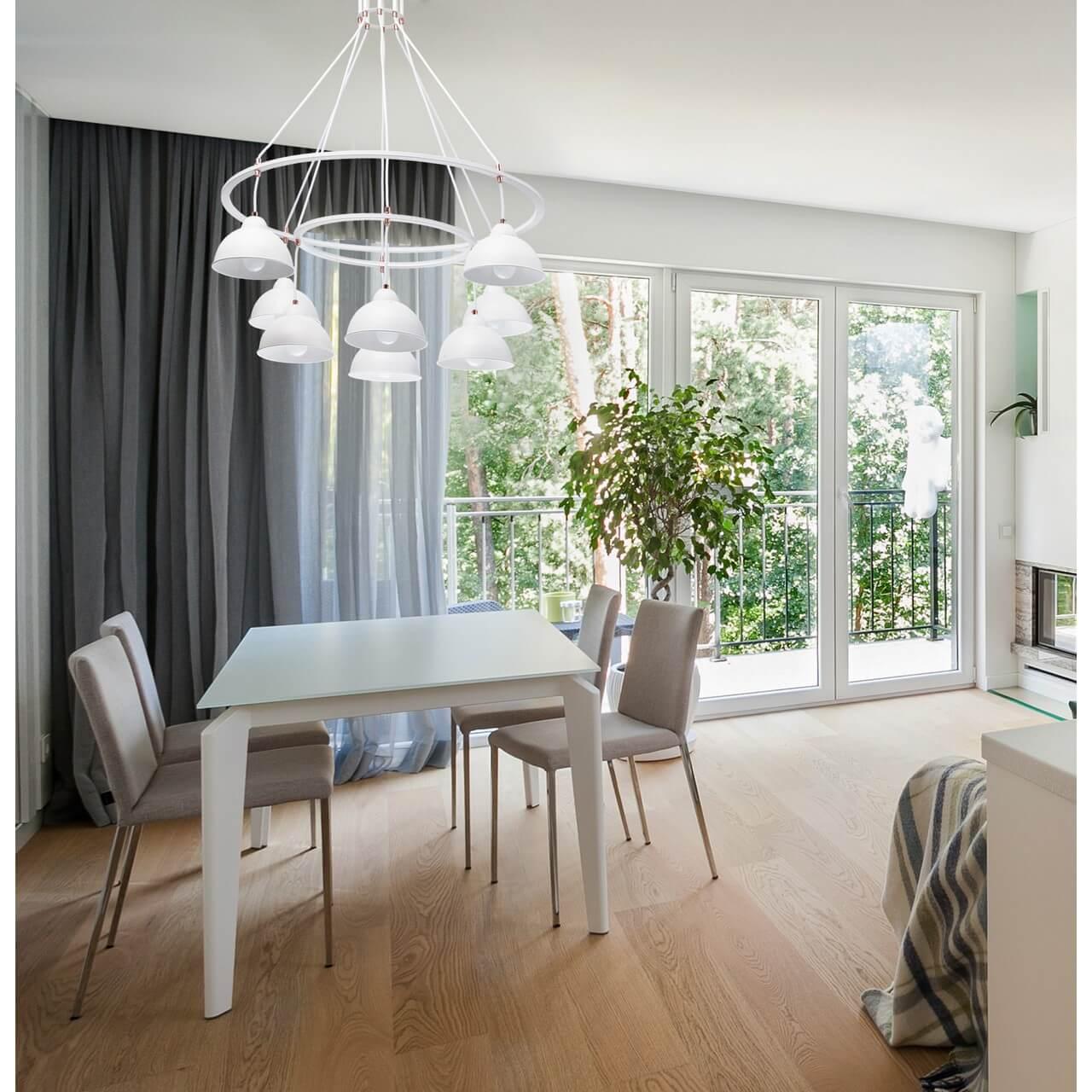 Подвесная люстра MW-Light Формула 2 696010608 MW-LIGHT ДИЗАЙНЕРСКИЕ, ФОРМУЛА 187309 Белый  - Вид №1