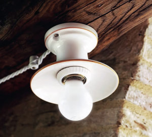 Керамический потолочный светильник