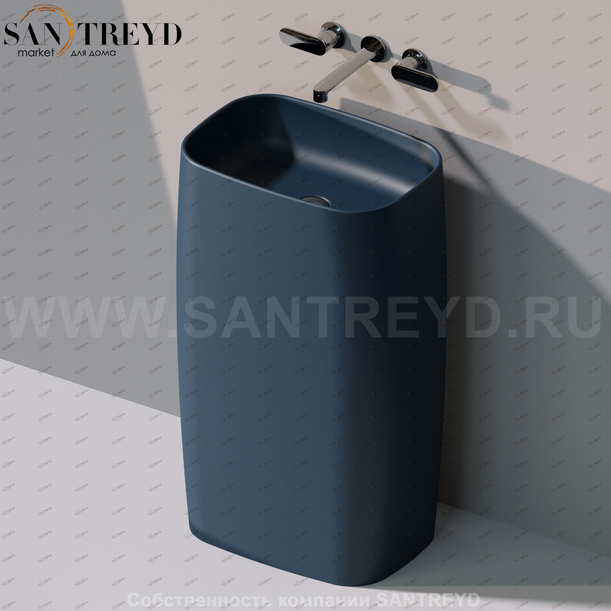 FG52P7016 Напольная раковина стоящая прямоугольная Ceramica Flaminia Flag