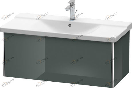 XS408203838 Тумбочка подвесная XSquare #XS4082 1010 x 473 мм Доломитово-серый глянцевый лак Duravit