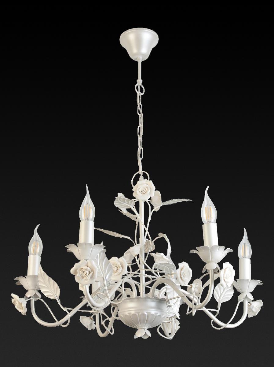 Подвесная люстра Toplight Lynda TL5910D-05WH TOPLIGHT ДИЗАЙНЕРСКИЕ, LYNDA 186073 Белый  - Вид №2