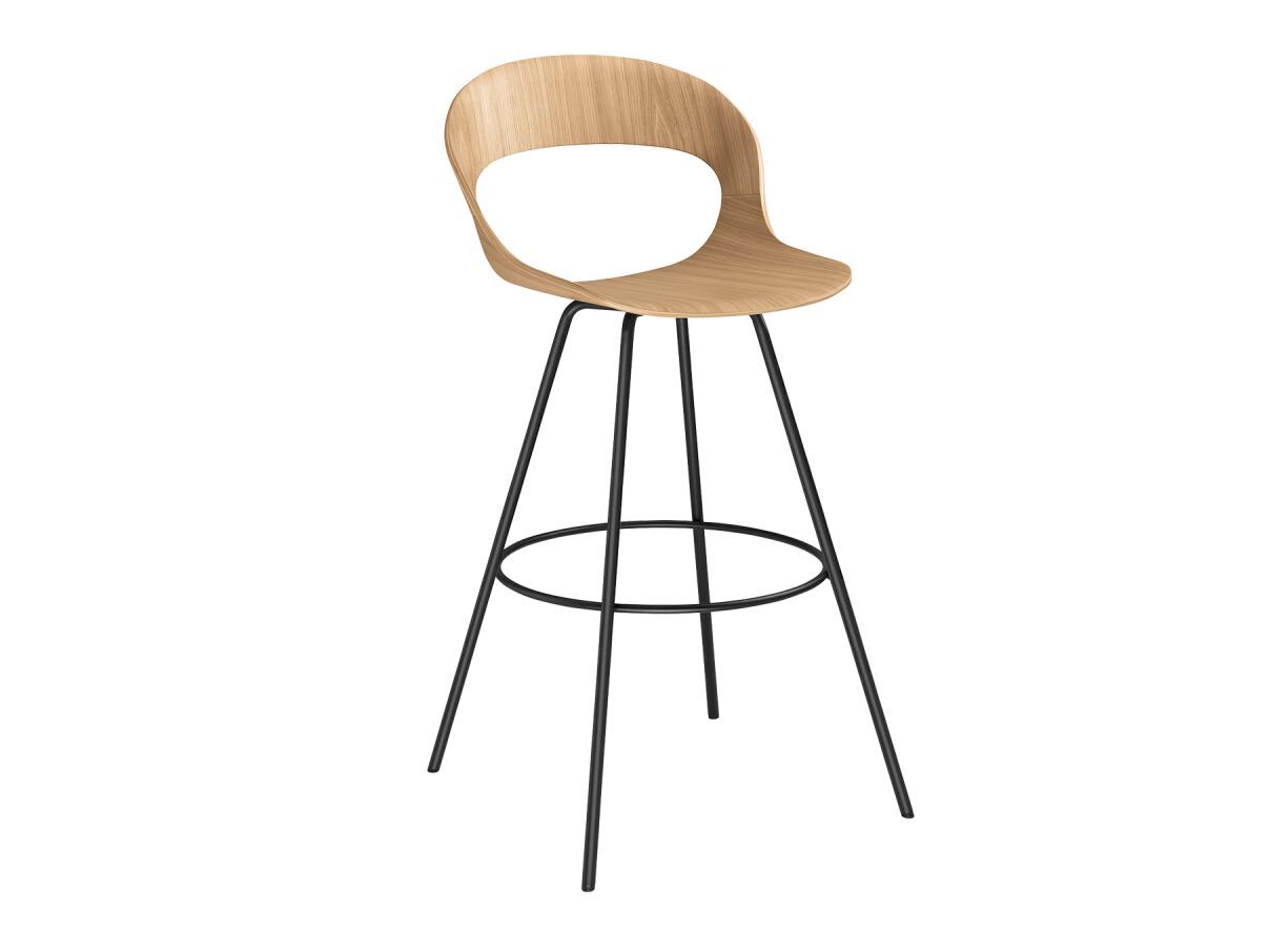 Деревянный табурет со спинкой LD Seating Lotus ARCH-00055986