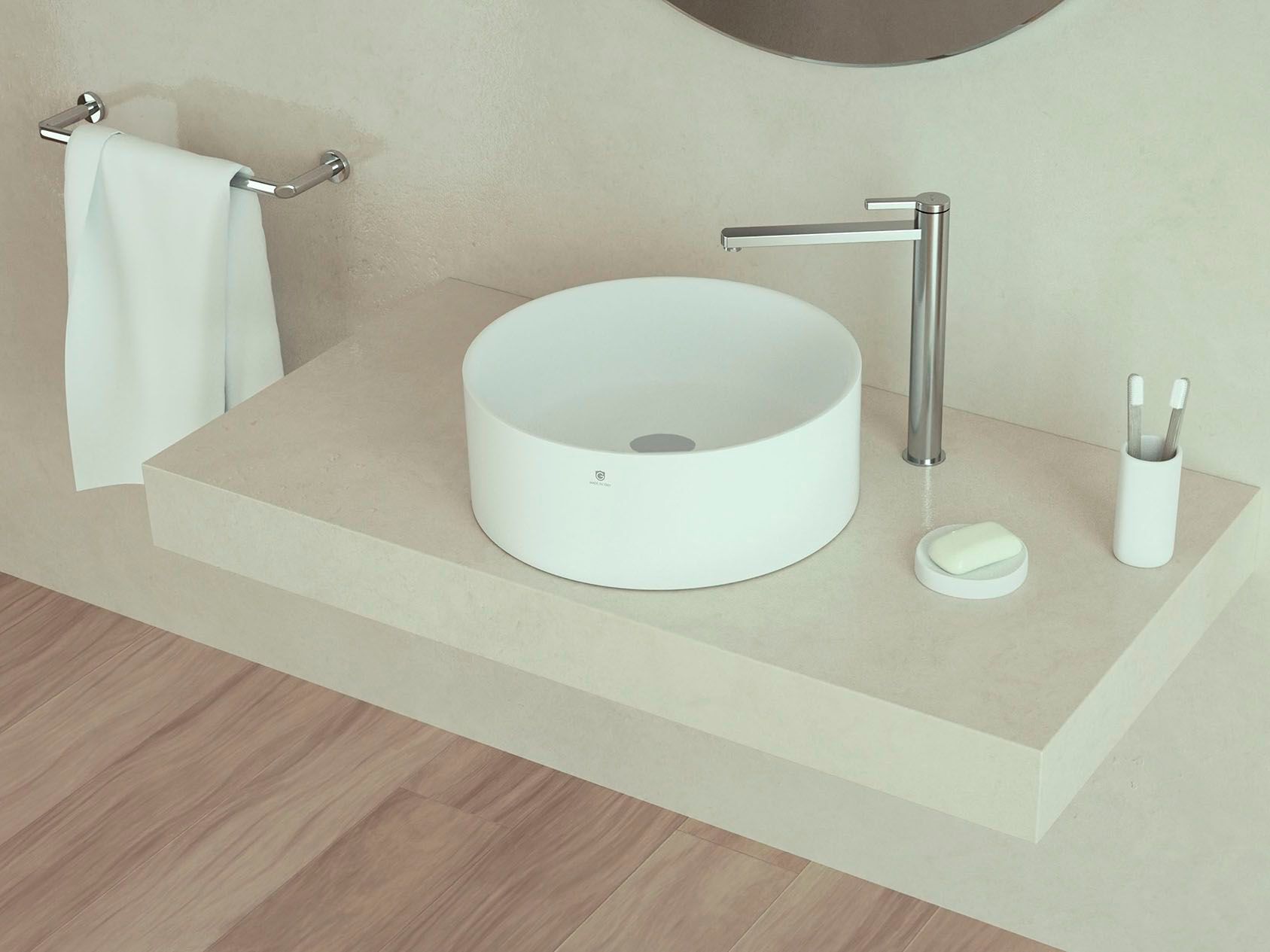 Однорычажный смеситель для раковины GUGLIELMI RUBINETTERIE QR ARCH-00113320 - Вид №1