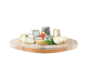 Круглая разделочная доска из ясеня с ручкой-Ø25cm