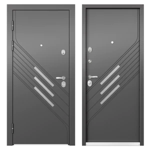 Дверь входная металлическая Фолд рид 950 мм левая цвет серый