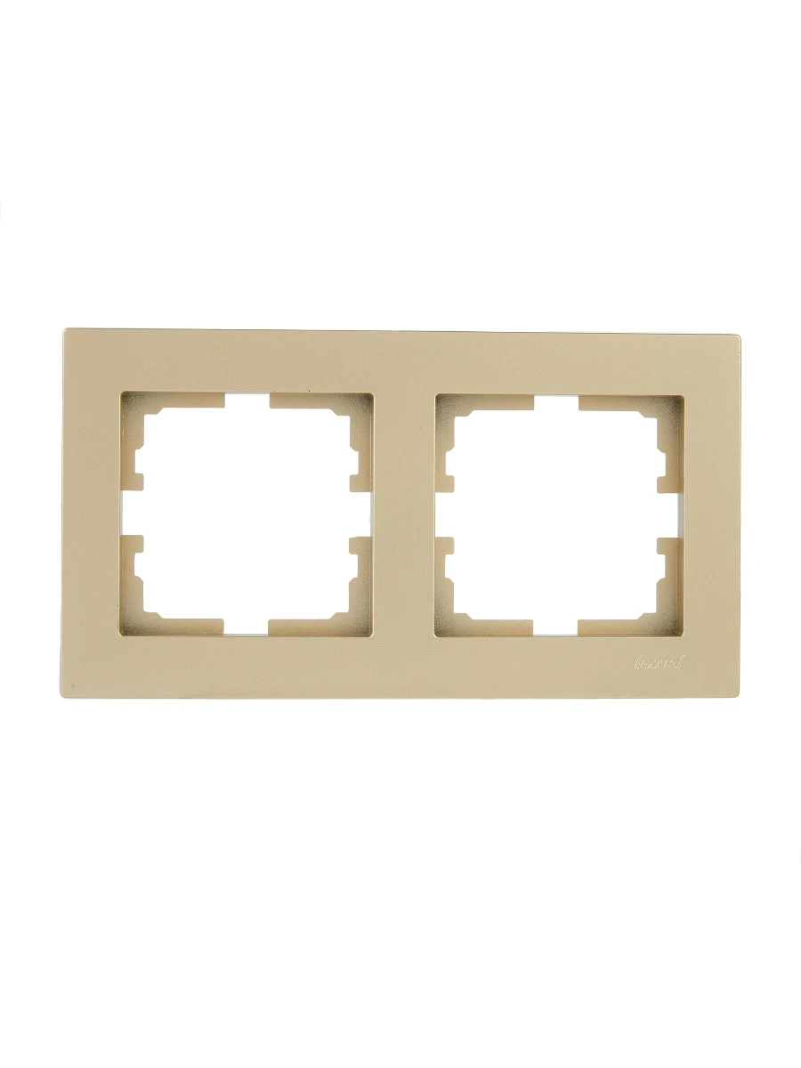 VESNA Рамка 2-я горизонтальная золото LEZARD 742-3600-147 - Вид №1