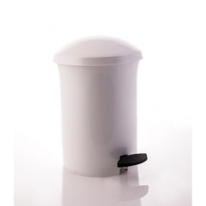 540-01 PLAFOR Ведро мусорное с педалью 8.1 л. Белый