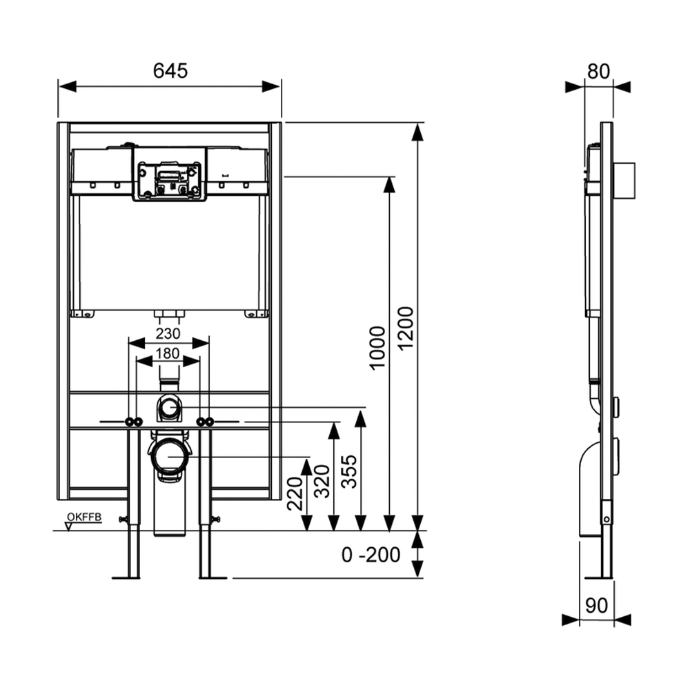 9300040 Модули для унитазов со сливным бачком Octa Tece  - Вид №1